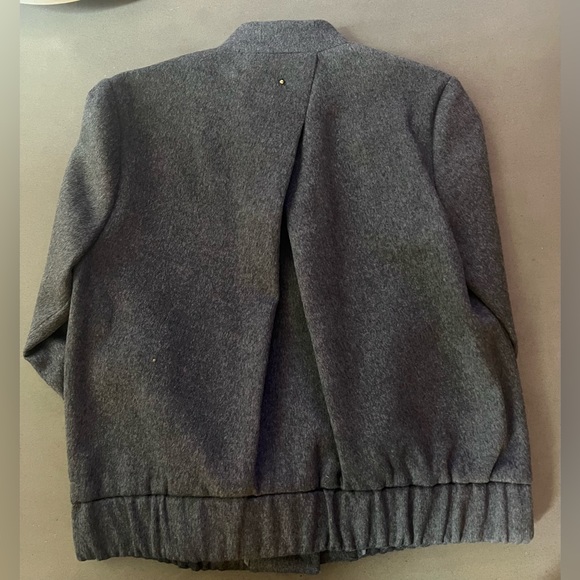 Cuyana wool bomber jacket grey - Picture 4 of 6